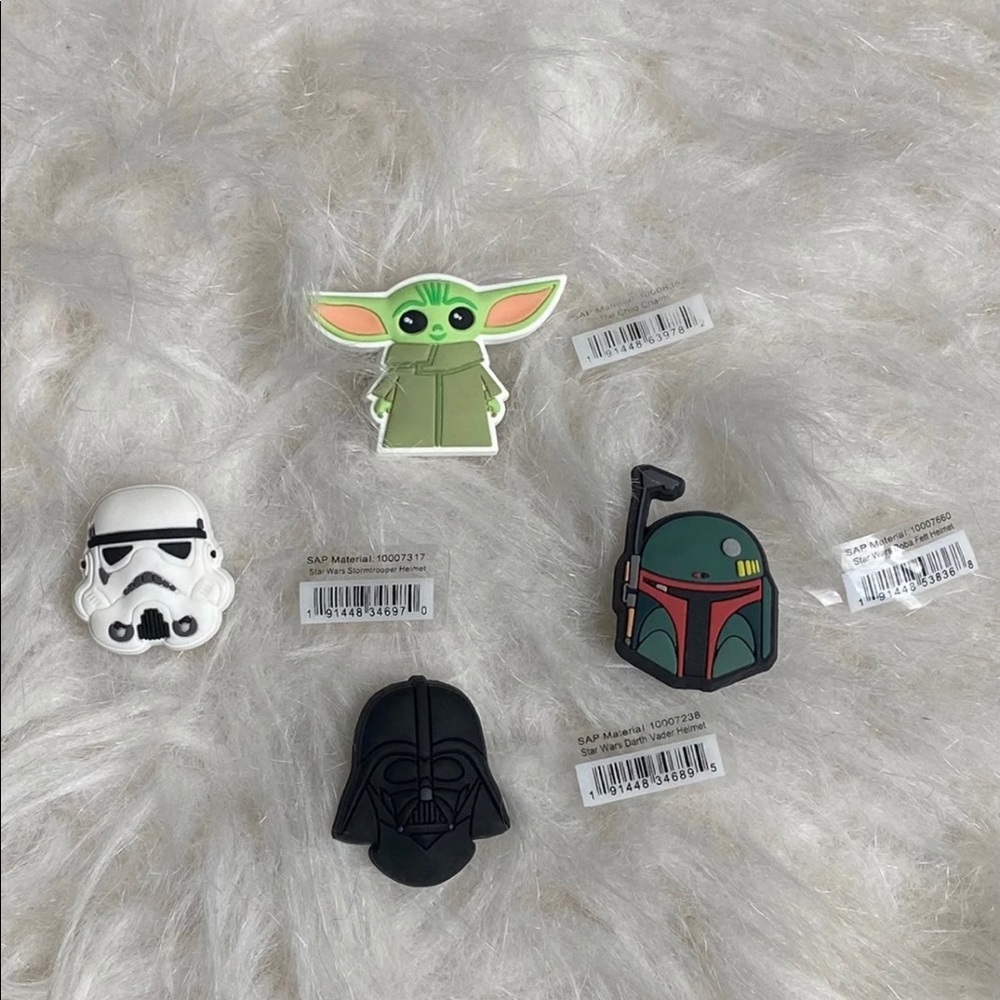 Star Wars set of Crocs Jibbitz NWT authentic